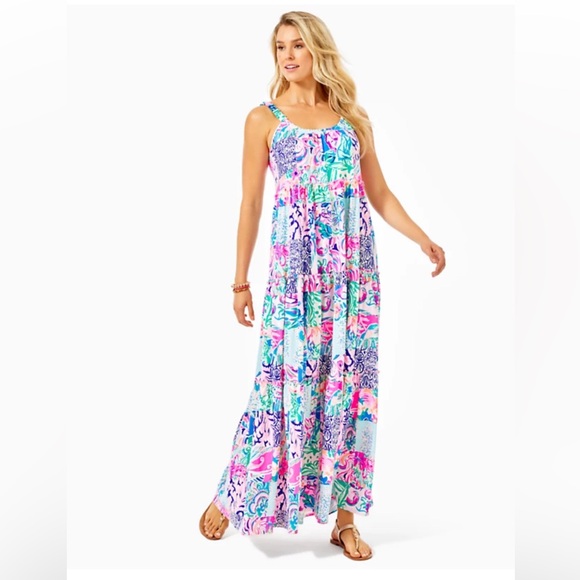 Lilly Pulitzer Dresses & Skirts - SOLD: Lilly Pulitzer Loro Tiered Maxi Dress